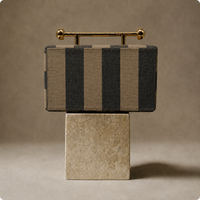 Mia Clutch Neutral Stripes